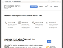 Tablet Screenshot of carbidemorava.cz